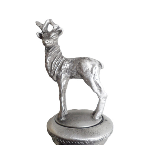 (Add a Gift Pouch) Red Deer Stag Hart Pewter Bottle Stopper 2