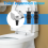 Toilet TOP FIX Seat Hinge Hole Well Nut Screw Rubber Back Pair 8