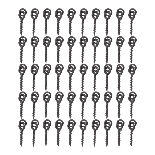 50pcs Carp Fishing Boilie Screw with Solid Ring Bait Tool