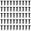 50pcs Pickguard Screws 3MM for Strat Style Guitar(black) 1