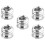 5 Pack 1/4 inch to 3/8 Standard Adapter Ball Head Video Stand 1
