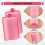 12Pcs dark pink Hair Styling Soft Foam Sponge Rollers Curlers 7