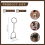 1Pcs Simple Elegant Design Western Stirrup Keychain 10