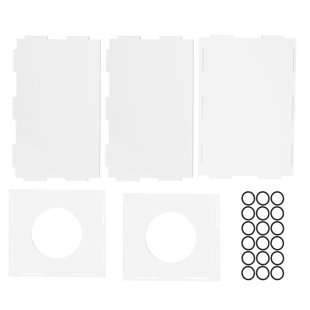 Enclosed Grinding Dust Box Acrylic With 2 Holes 9121376811852