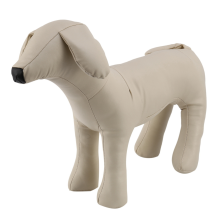 Leather Dog Mannequins Standing Position Toys White M