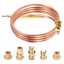 900Mm Gas Stove Universal Thermocouple Kit M6X0.75 With Spilt Nuts