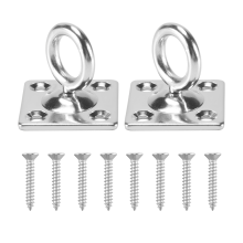 2Pcs Swivel Pad Hook Wall Mounted Stainless Steel(With Screws)