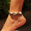 Shell Stone Anklets For Women Wood Bead Seashell Ankle Bracelet 3