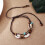 Shell Stone Anklets For Women Wood Bead Seashell Ankle Bracelet 8