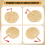 Hand-Woven Woven Straw Hand Fan Old Summer Natural 10