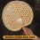 Hand-Woven Woven Straw Hand Fan Old Summer Natural 7