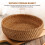 Handmade Autumn Rattan Weaving Storage Dish Bread Basket 5