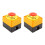 2Pcs Red Mushroom Emergency Stop Shut Off Push Button Switch No 1