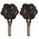 2Pcs Metal Rose Flower Curtain Tie Back Tieback Holders Wall Decor 5
