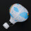 12inch Hot Air Balloon Paper Decor, White Rainbow 5