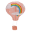 12inch Hot Air Balloon Paper Decor, Pink Rainbow 3
