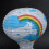 12inch Hot Air Balloon Paper Decor, White Rainbow 8