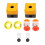 2Pcs Red Mushroom Emergency Stop Shut Off Push Button Switch No 9