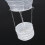 12inch Hot Air Balloon Paper Decor, White Rainbow 6