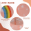 12inch Hot Air Balloon Paper Decor, Pink Rainbow 6