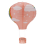 12inch Hot Air Balloon Paper Decor, Pink Rainbow 4