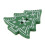 25pcs Christmas tree Shape Decor Embellishment Wooden Buttons 8