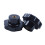 M8 x 50mm Diameter Thread Clamping Star Knob Black 2pcs 5