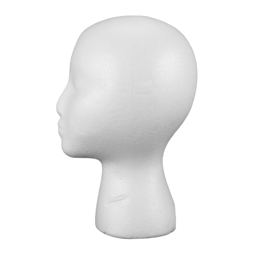 Foam Mannequin Wig Head Display White