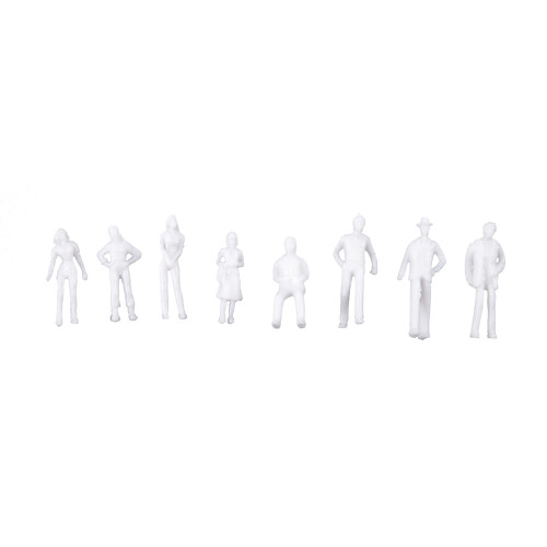 100PCS Figures 1: 75 Scaled Models Train Building People for Layout 1