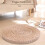 40cm Cushion Round Straw Weave Handmade Pillow Seat Mat 4