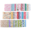 Fabric Patchwork Craft Batiks Mixed Squares Bundle,10 x 10cm, 50-Pack 2