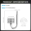 Set CO2 Diffuser Atomizer Regulator Reactor for Fish Tank Plant Moss 10