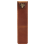 Leather Pen Pouch Holder Single Bag Case with Snap Button-Brown 1