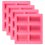 4 Pack Silicone Soap Molds - 6 Cavity Rectangle DIY 3
