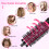 6pcs 3 Sizes Detachable Handle Hair Roller Brush with Clips Curler 9