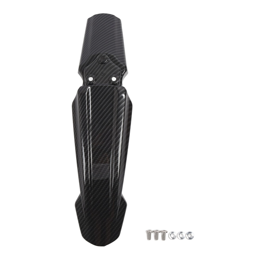 Motorcycle Front Mud Guard Carbon Fiber Style Light 9121376811906