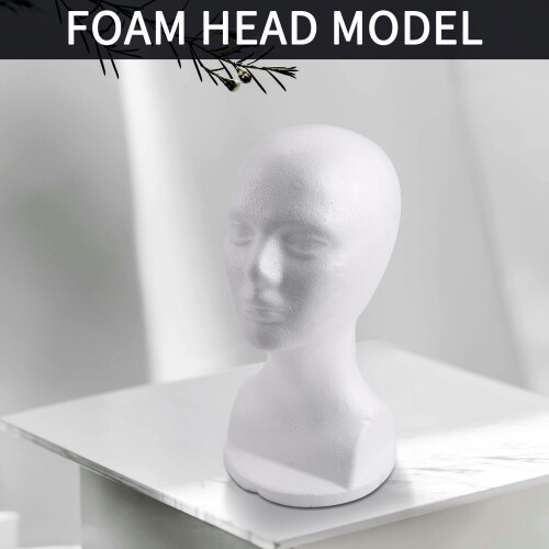 Mannequin Foam Head Model Glasses Hat Wig Display Stand 2