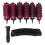 6pcs 3 Sizes Detachable Handle Hair Roller Brush with Clips Curler 4