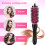 6pcs 3 Sizes Detachable Handle Hair Roller Brush with Clips Curler 8