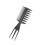 Double-Sided Wide Tooth Styling Comb Hair Fork Beauty Salon Tool 9