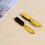 Fade Brush Comb Scissors Cleaning Barber Shop Gold 2PC 8