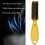 Fade Brush Comb Scissors Cleaning Barber Shop Gold 2PC 6