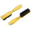 Fade Brush Comb Scissors Cleaning Barber Shop Gold 2PC 10