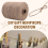 200M/ Roll 2mm Twine Natural Thick Brown 10