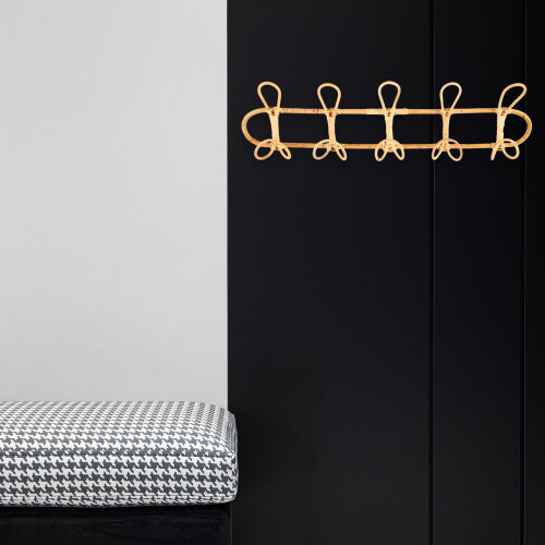 Large Rattan Wall Hooks Clothes Hat Hanging Crochet Decor for Home 2
