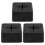 Self Adhesive Kitchen Towel Hanger Grabber, 3 Pack Black 3