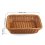 2 Pcs Rectangular Basket for Table or Counter Display Bread 5