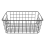 Hollow Iron Wired Basket, Metal Basket Without Interlining Black 3