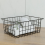 Hollow Iron Wired Basket, Metal Basket Without Interlining Black 10