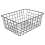 Hollow Iron Wired Basket, Metal Basket Without Interlining Black 4